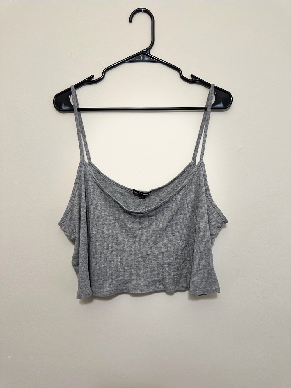 Fashion Nova Alice crop tank - Gray